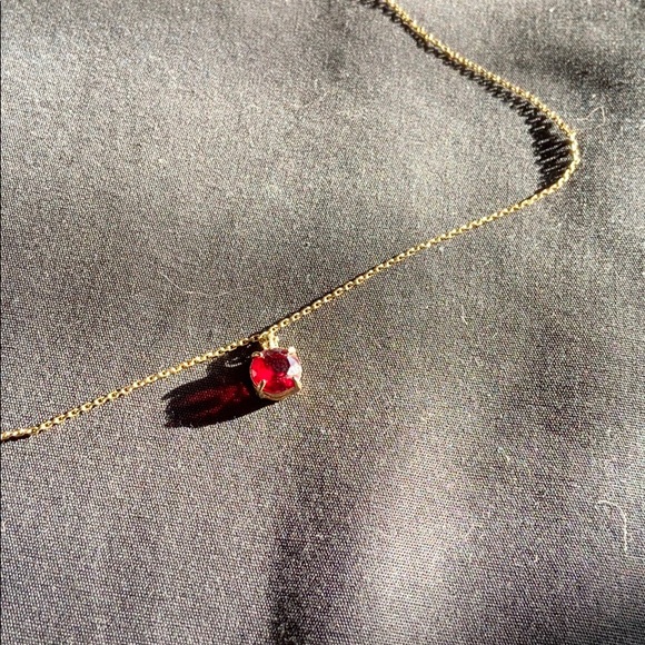 July birthstone necklace